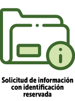 Solicitud de información con identificación reservada Solicitud de información con identificación reservada