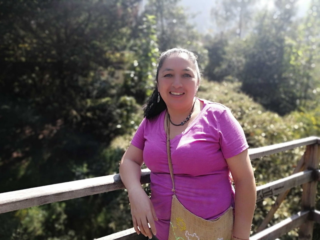 Sofía López, líder y vigía ambiental de la quebrada Las Delicias. Foto: Comunicaciones Sofía López, líder y vigía ambiental de la quebrada Las Delicias.